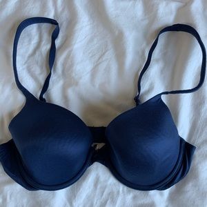 Navy blue bra.
